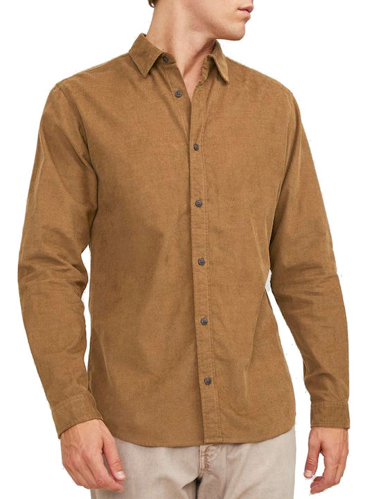 Jack & Jones Langärmlig Hemd Braun
