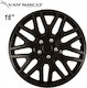 Versaco Car Hubcap Set Dakar 16" 4pcs Black /Black