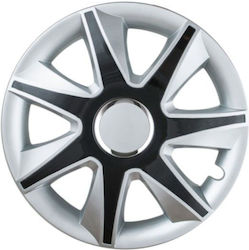 Leoplast Τάσια 16" 4τμχ Ασημί BKTWC82743