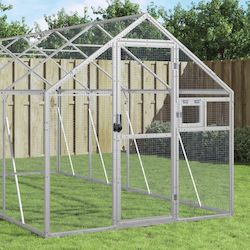 vidaXL Metallic Bird Cage 179cmx400cmx185cm