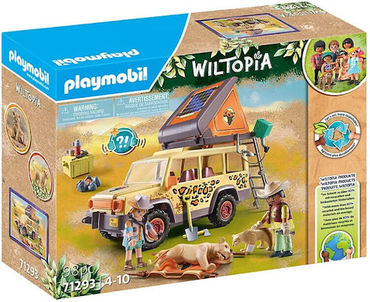 Playmobil Wiltopia Vehicul de Îngrijire a Animalelor Sălbatice pentru 4-10 ani