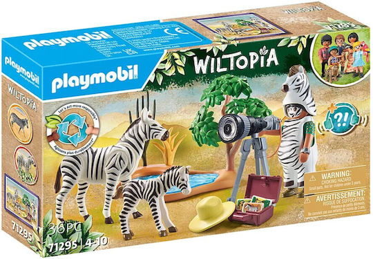 Playmobil Wiltopia Φωτογραφίζοντας Τις Ζέβρες για 4-10 ετών