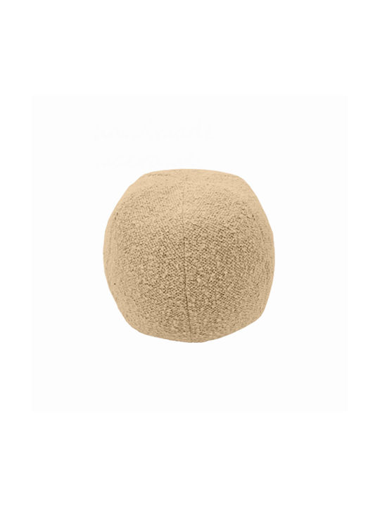 Art et Lumiere Sofa-Kissen Ball Aus 100% Baumwolle Beiges 30x30cm