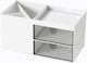 Plastic Office Organizer in White Colour 17.6x9x9.2cm 1 Piece