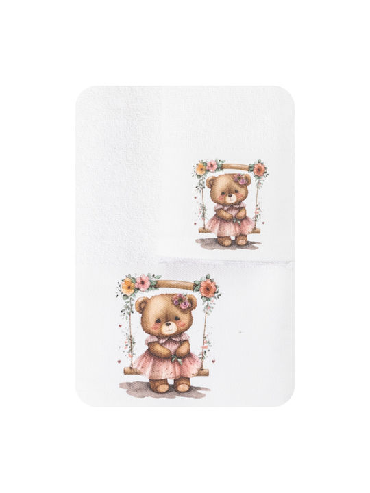 Borea Set of baby towels 2pcs Χλόη White 003602071141