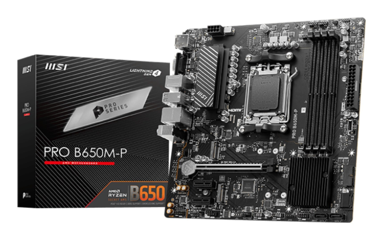 MSI Pro B650M-P Motherboard Micro ATX με AMD AM5 Socket (7E27-001R)
