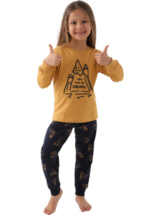 Roly Poly Pijama pentru copii De iarnă Galbenă