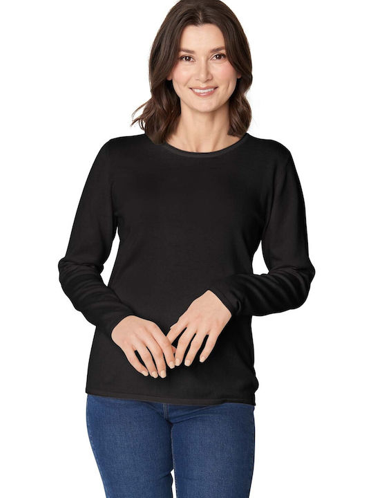 Jensen Woman Women's Long Sleeve Pullover Black