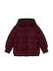Kinder Freizeitjacke Kurz mit Kapuze Burgundisch