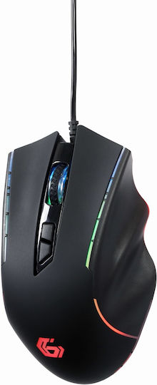Gembird MUSG-RAGNAR-RX300 RGB Gaming Ποντίκι 12000 DPI Μαύρο