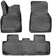 Bosse Set of Front and Rear Mats 4pcs Tray Type Tesla Model Y 2019+ Black
