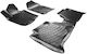 Bosse Set of Front and Rear Mats 4pcs Tray Type for Nissan Navara Mazda 2 / 3 2005-2014 Black