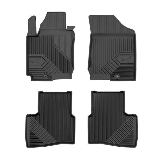 Frogum Set of Front and Rear Mats 4pcs for Kia Ceed 2006-2012 Black