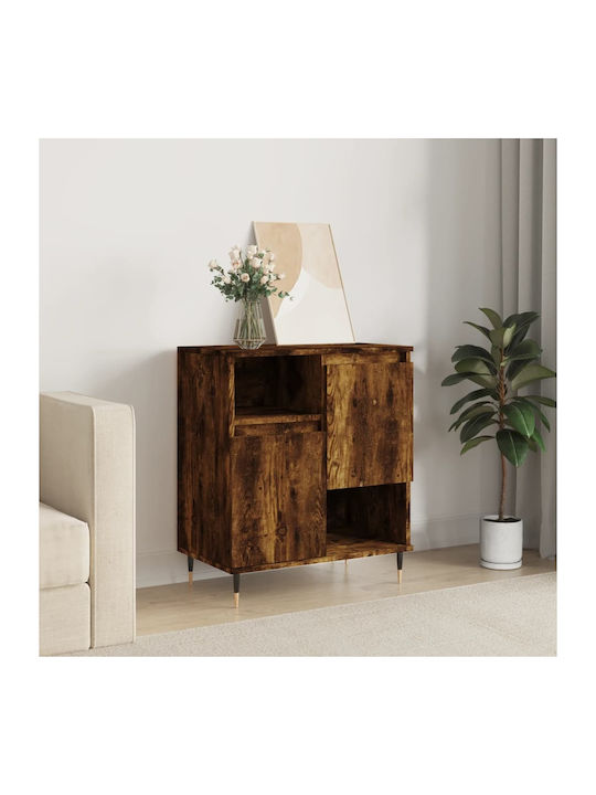 Sideboard Wood & Metal Smoky Oak 60x35x70cm