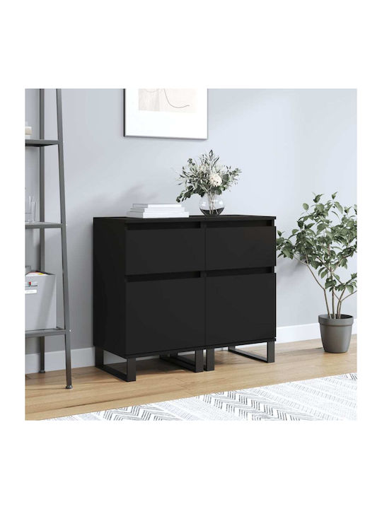 Wooden Buffet Black L40xW35xH70cm