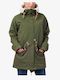 Women's Short Puffer Jacket for Spring or Autumn Khaki