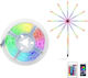GlobalExpress Ταινία LED USB 5V RGB Φως 2m με Τροφοδοτικό & Τηλεχειριστήριο