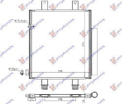 Prasco Car Air Condition Radiator for Daihatsu Cuore