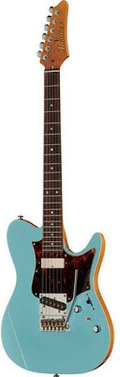 Ibanez TQMS1-CTB Electric Guitar Telecaster with SH Pickup Configuration Blue with Case