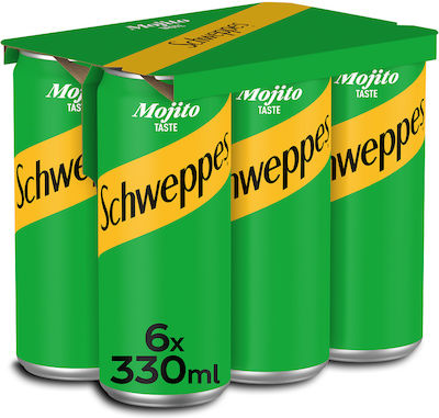 Αναψυκτικό με γεύση Mojito κουτί Schweppes (6x330 ml)