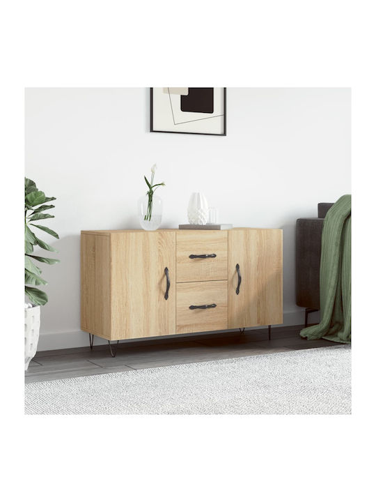 Sideboard Wooden with Drawers Sonoma Oak 100x36x60cm