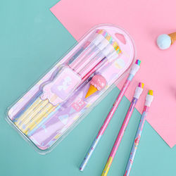 Little Tree Pencil HB Set with Eraser Pink 12pcs Little Tree Pencil HB Set with Eraser Pink 12pcs