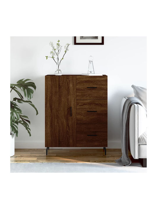 Sideboard Wooden with Drawers Καφέ Δρυς 69.5x34...