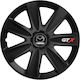 Versaco Set Capace De Roți Auto Gtx Compatibilitate Mazda 4 Bucăți 16 Negru/Negru