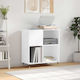 vidaXL Mobilier Hi-Fi Alb 38x84.5x89cm