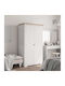 Doppeltür Kleiderschrank 101x52x176.5cm
