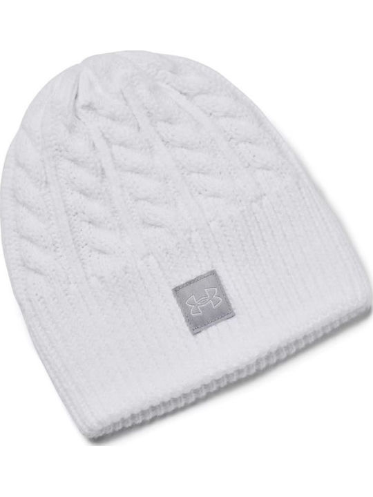 Halftime Beanie Unisex Σκούφος Πλεκτός σε Λευκό χρώμα