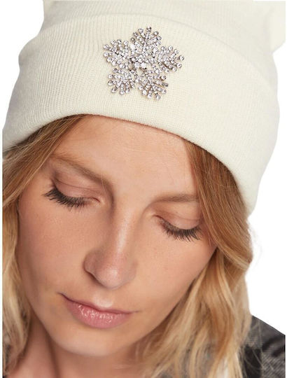 Knitted Beanie Cap White