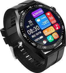 INTIME Smartwatch with Heart Rate Monitor (Black)