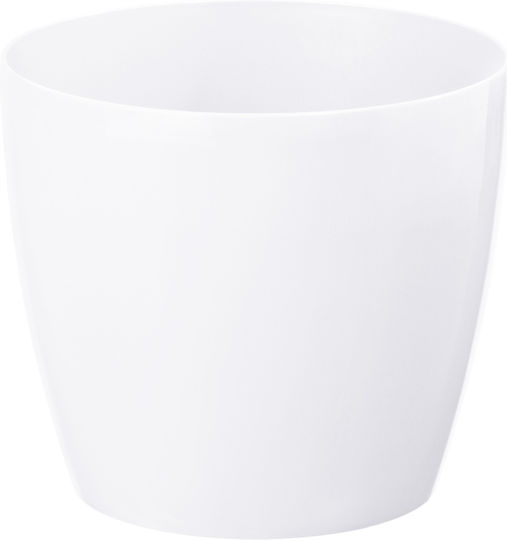 Lamela Magnolia Γλάστρα Πλαστική Λευκή 13.5x13.5x12εκ.
