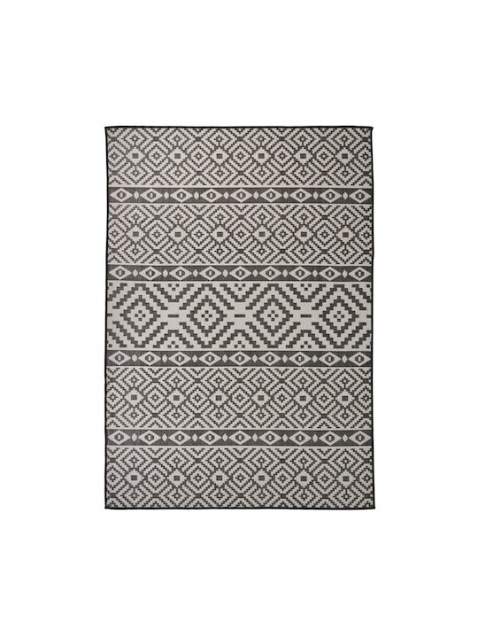 vidaXL Rug Outdoor Rectangular Black