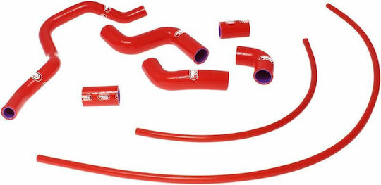 Samco Sport Set Coliere Silențioase Motor Motocicletă pentru Aprilia RSV4 Roșu