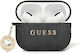 Guess Fixed Glitter Heart Diamond Charm Θήκη σε Μαύρο χρώμα για Apple AirPods Pro 2