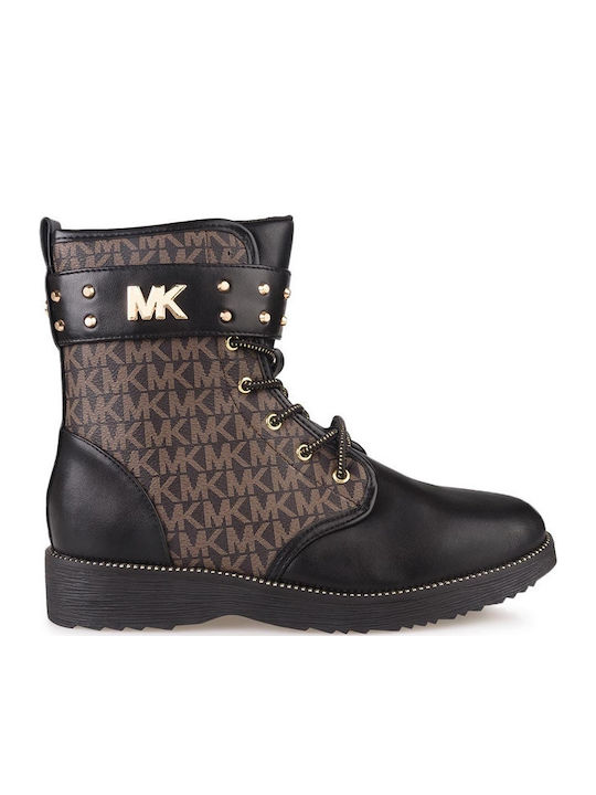 Kids Boots with Laces Black