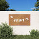 vidaXL Wall Decoration Garden Metal 105cmx55cmx...