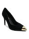 Vickie 150 Leder Pumps mit Stiletto Schwarz