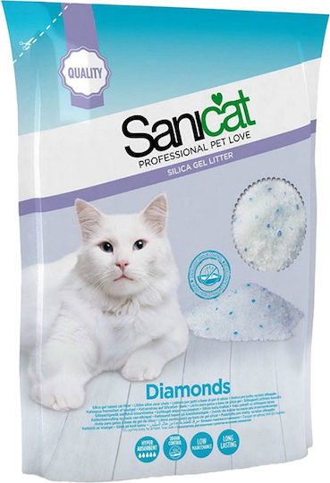 Sanicat Silica Diamonds Crystal Cat Litter 7.5lt