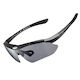 Rockbros Cycling Glasses with Black Frame & Polarized / Transparent / Dark Lenses