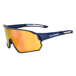 Rockbros Γυαλιά Ποδηλασίας με Μπλε Σκελετό και Polarized Φακούς