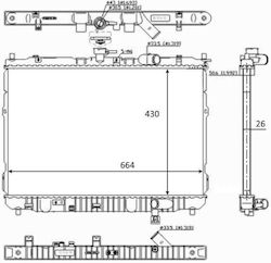 Prasco Car Water Radiator for Kia Carens