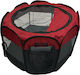 Nunbell Pet Foldable Park Dog Octagon made of Fabric in Red Color