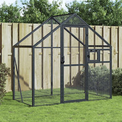 vidaXL Metallic Bird Cage 179cmx100cmx185cm