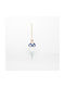 Hängender Nussknacker Ornament Polyresin Blau 2.5x4.5cm Set 6Stück