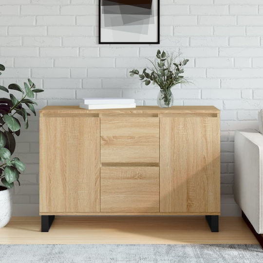 Sideboard made of Wood & Metal Sonoma Oak 104x35x70cm