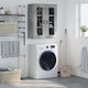 vidaXL Cabinet de baie L69.5xA34xÎ90cm Gri