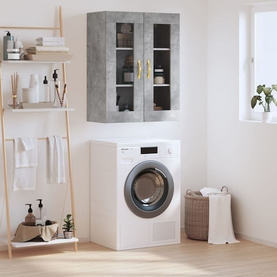 vidaXL Bathroom Cabinet L69.5xW34xH90cm Gray